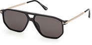 TOM FORD Billie-02 57mm Navigator Sunglasses