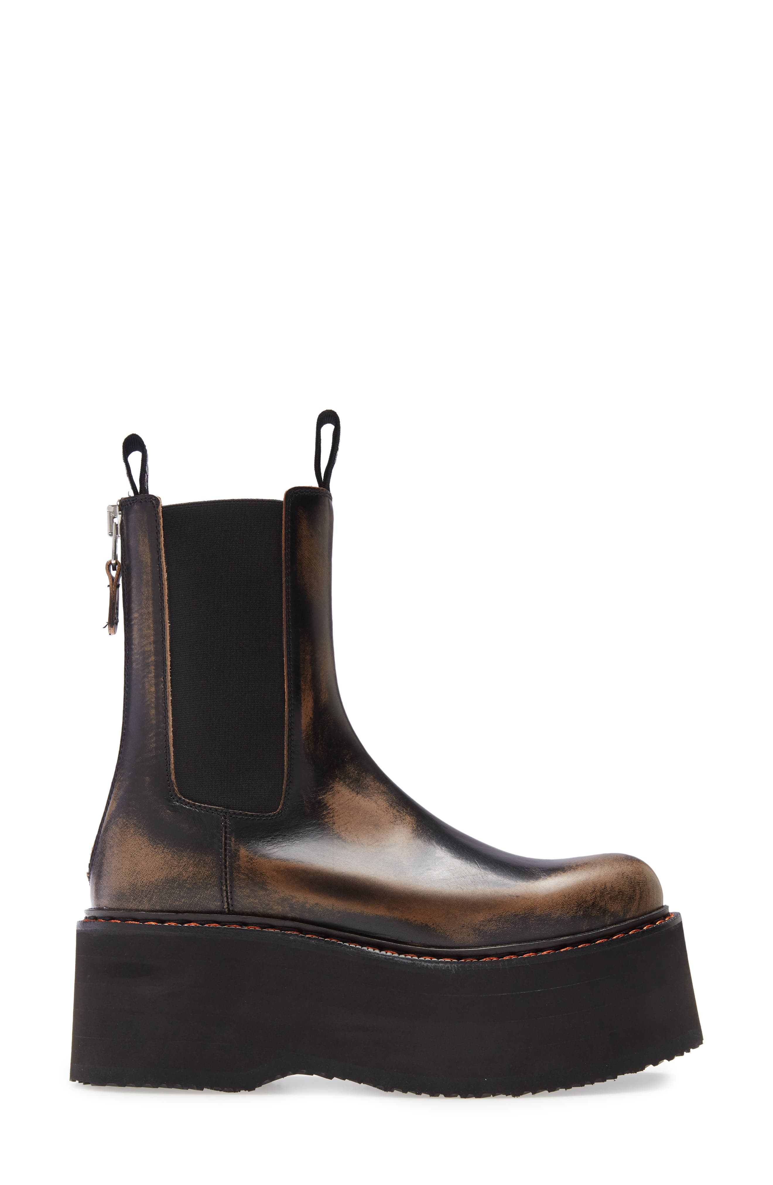 R13 Double Stack Platform Chelsea Boot, Alternate, color, 