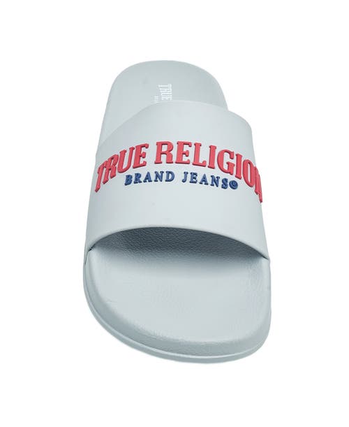 True Religion Weezy Logo Slide In Grey