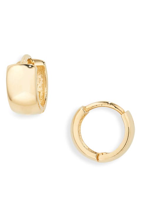 14K Gold Chunky Huggie Hoop Earrings (Nordstrom Exclusive)