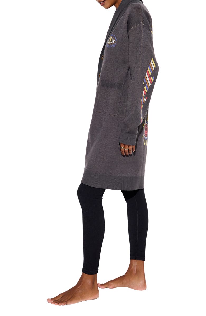 Spiritual Gangster Cosmic Love Estelle Cardigan, Alternate, color, Ash