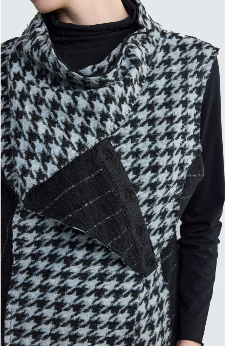 LUUKAA Lyric Asymmetric Felt Vest, Alternate, color, Monochrome Black