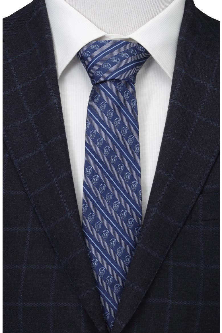 x Disney Donald Duck Stripe Silk Tie, Alternate, color, BLUE