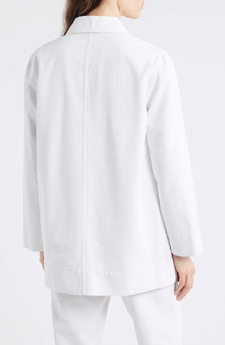 Eileen Fisher Organic Cotton Chore Jacket, Alternate, color, White