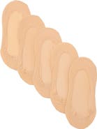 MeMoi Fine Edge Sock Liners - Pack of 5