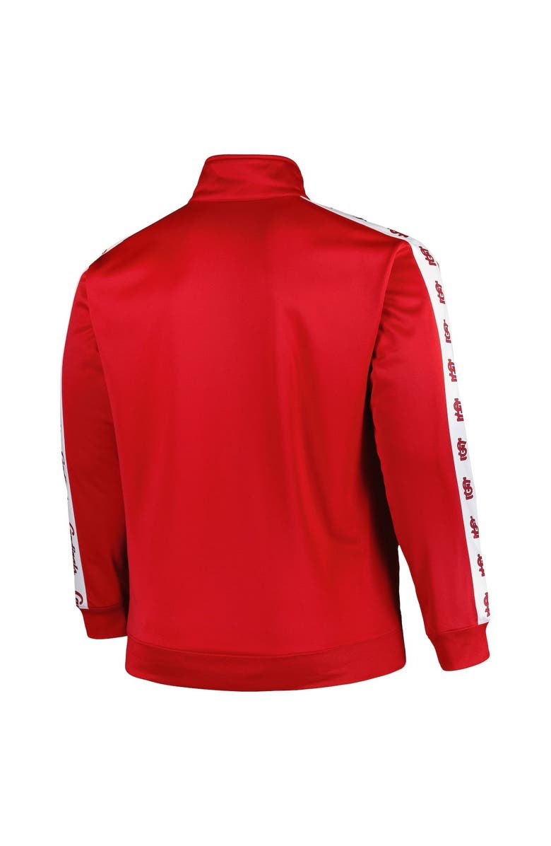 PROFILE Men's Red St. Louis Cardinals Big & Tall Tricot Track Full-Zip Jacket, Alternate, color, Red
