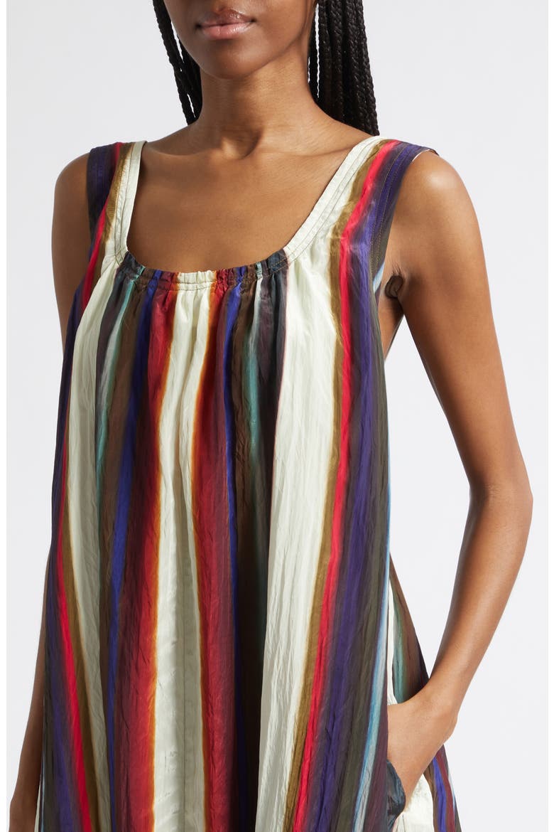 Morris Stripe Crinkled Maxi Dress, Alternate, color, CALLA LILY MULTI