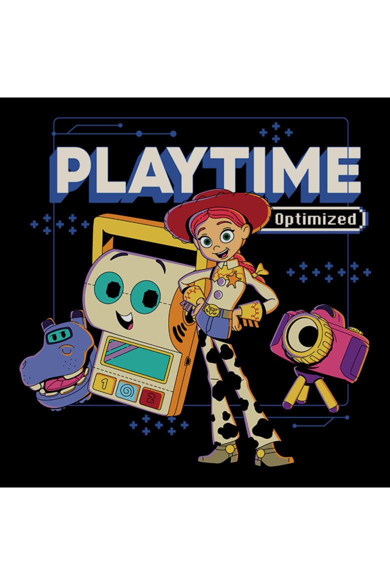 Boy's Toy Story 5 Playtime Optimized  Graphic T-Shirt, Alternate, color, Black