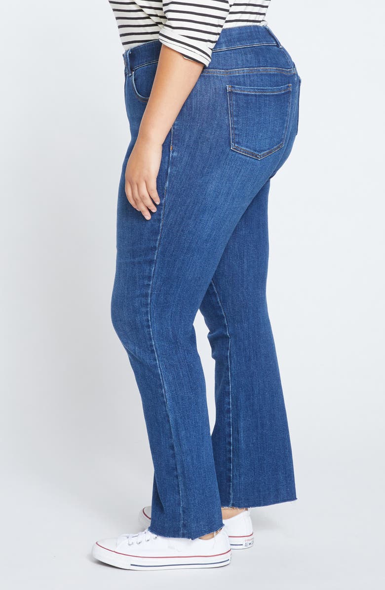 Universal Standard Sinead Raw Hem Crop Bootcut Jeans, Alternate, color, 