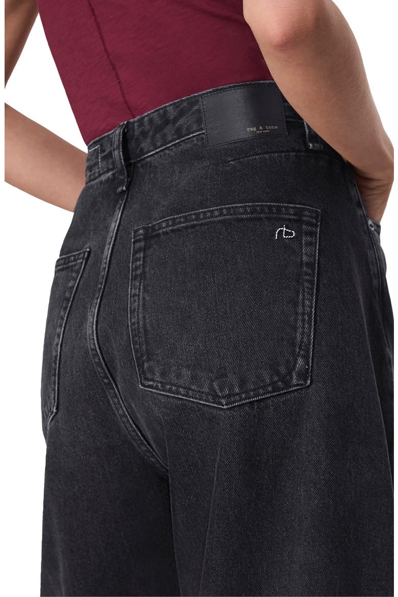 Charlie High Waist Barrel Jeans, Alternate, color, BLACKSTN
