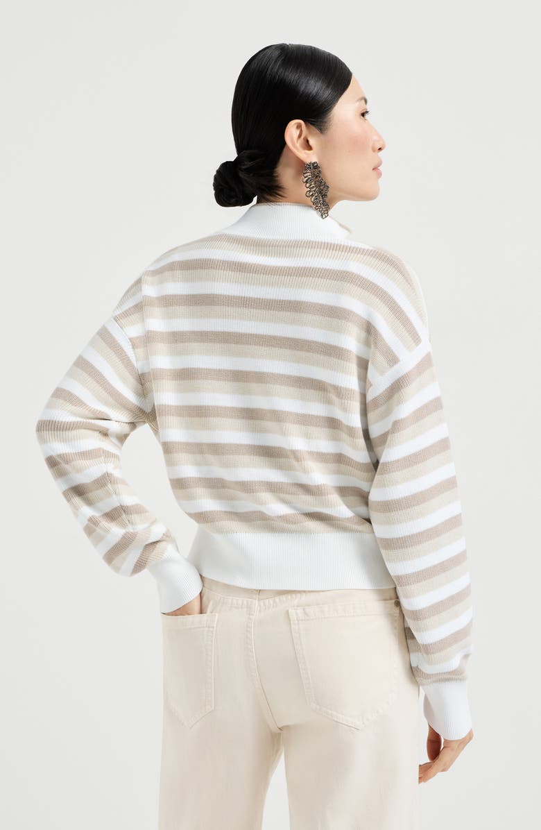 Brunello Cucinelli Cotton cardigan, Alternate, color, Beige