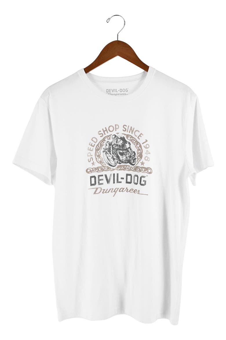 Speed Shop Graphic T-Shirt, Alternate, color, WHITE