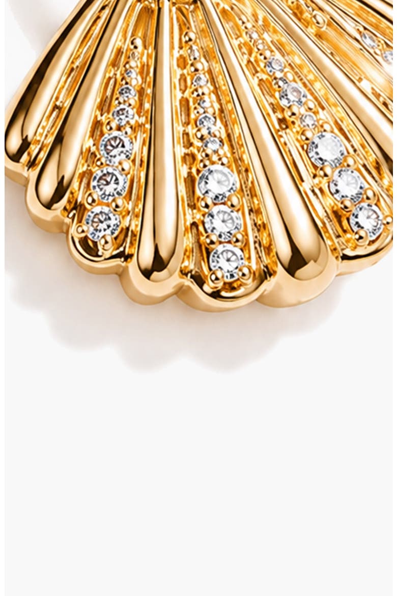 Quero Crystal Pendant Necklace In Gold, Alternate, color, Gold