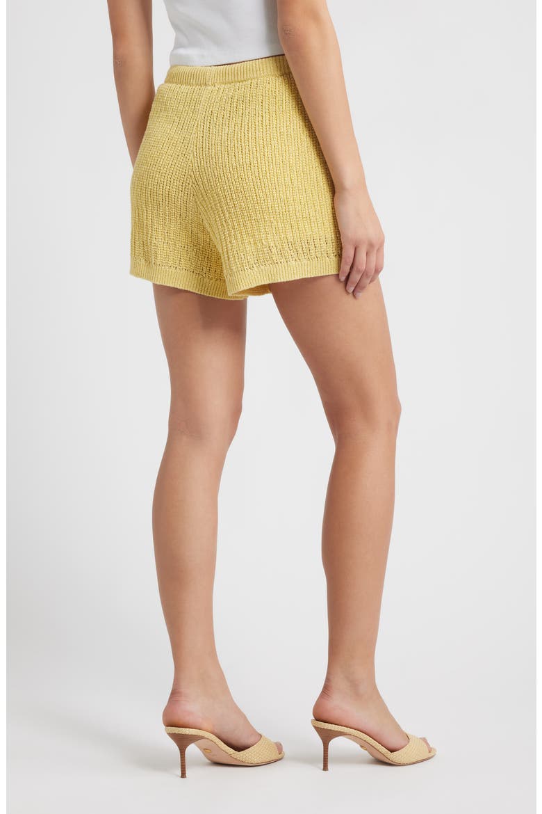 Sunny Knit Shorts, Alternate, color, GOLDEN YELLOW