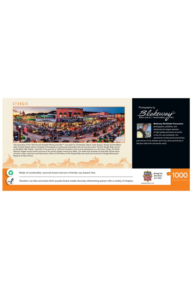 Sturgis 1000pc Panoramic Puzzle, Alternate, color, Multicolor