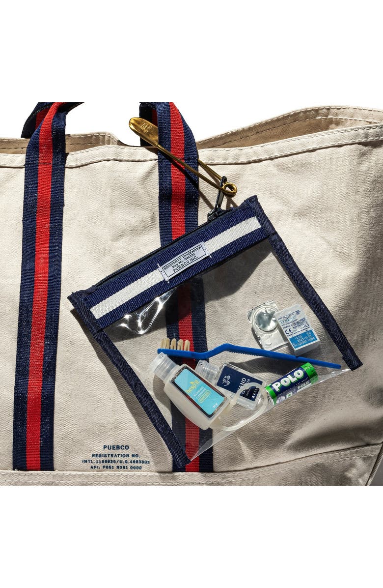 PUEBCO College Tote Bag - School, Alternate, color, Blue X White