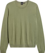 BOSS Leno Virgin Wool Crewneck Sweater