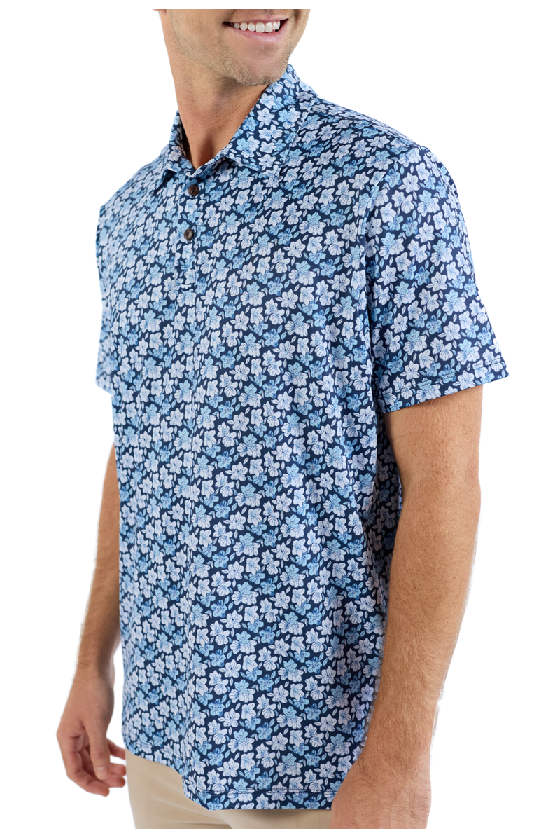 Kenny Flowers The Azaleas - Navy Golf Shirt, Alternate, color, Navy