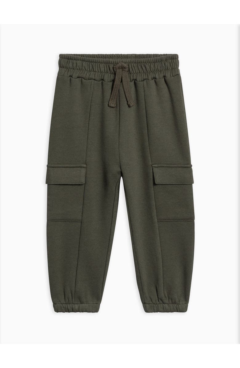 Kendi Dallis Fleece Cargo Sweatpants, Main, color, Pine