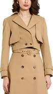 Mac Duggal Twill Cropped Tailored Jacket