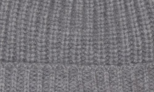 Moncler Edit Logo Embroidered Cashmere Beanie In Gray