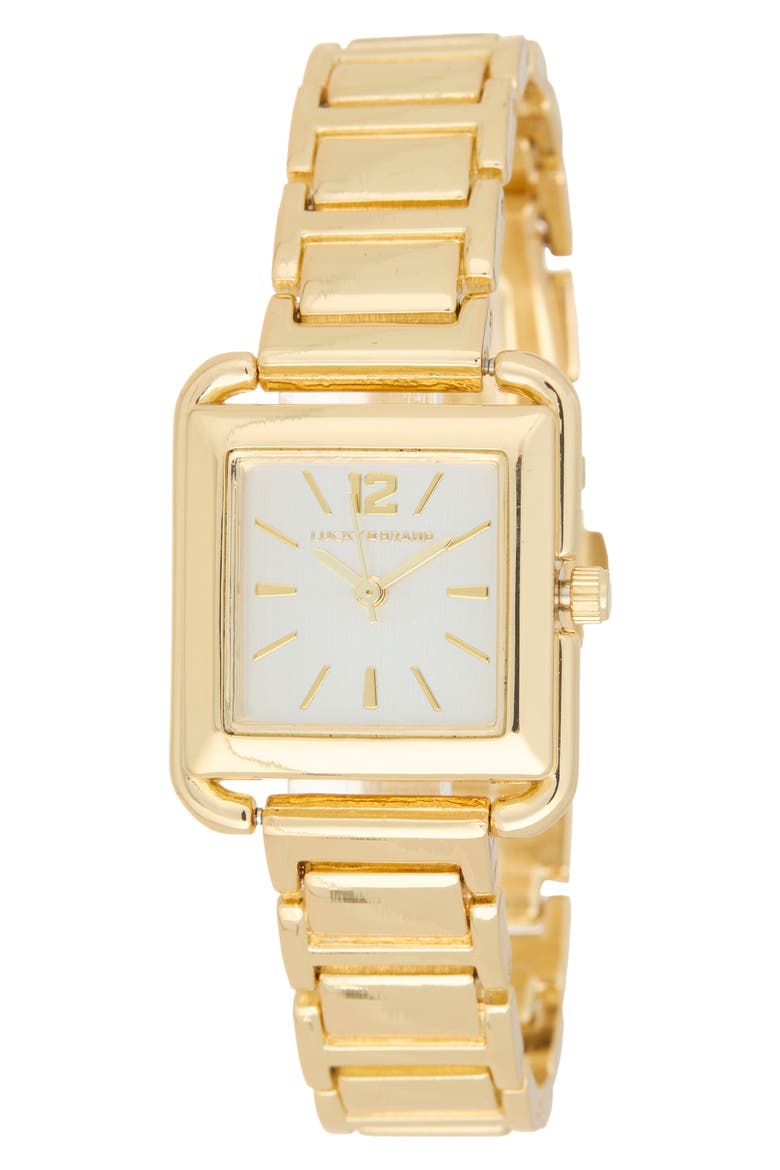 Square Bracelet Watch, 25mm x 29.5mm, Main, color, GOLD