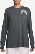 Jordan Brooklyn Long Sleeve Cotton Oversize Graphic T-Shirt