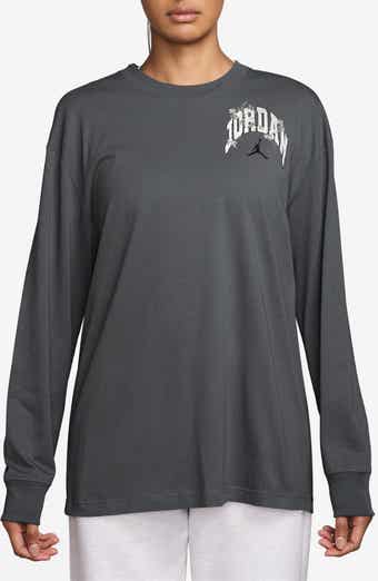 Brooklyn Long Sleeve Cotton Oversize Graphic T-Shirt