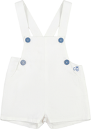 Charlotte & George Contrast Trim Cotton Sleeveless Overall
