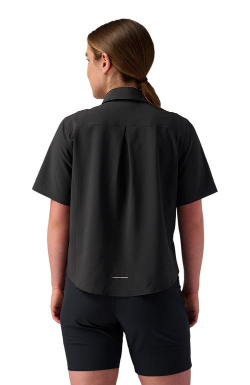 Backcountry Slickrock Short-sleeve Button-up Jersey In Black