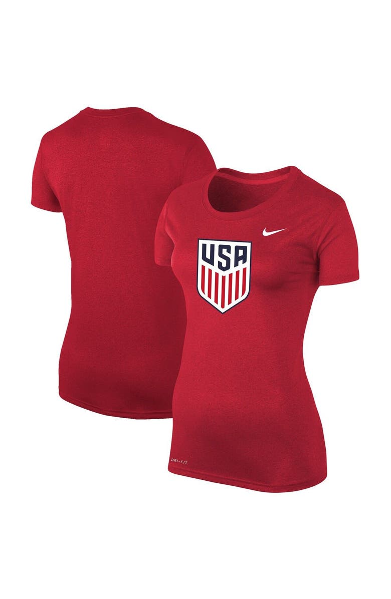 Nike Women's Nike Red USMNT Legend Performance T-Shirt, Alternate, color, 
