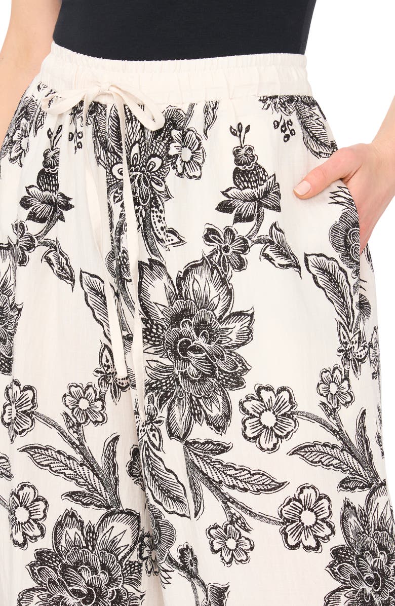 Vince Camuto Print Wide Leg Pants, Alternate, color, 