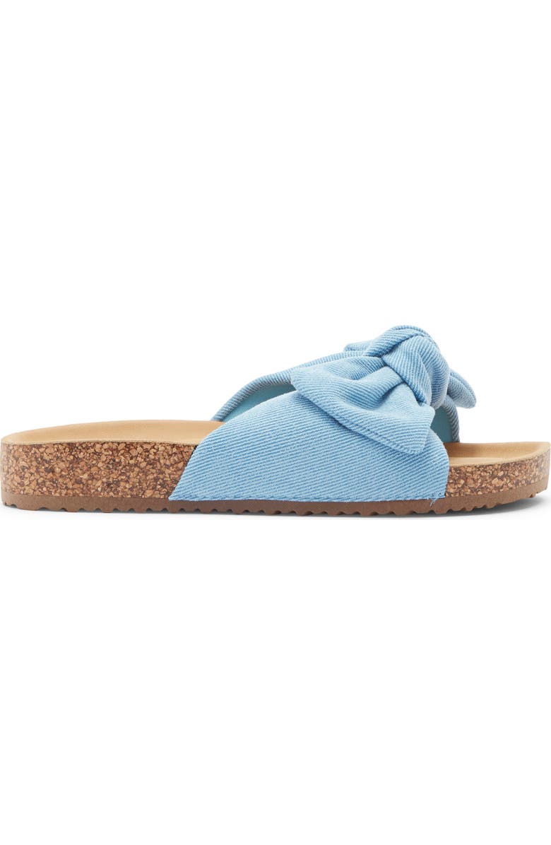 TOP MODA Cory Slide Sandal, Alternate, color, Blue Denim