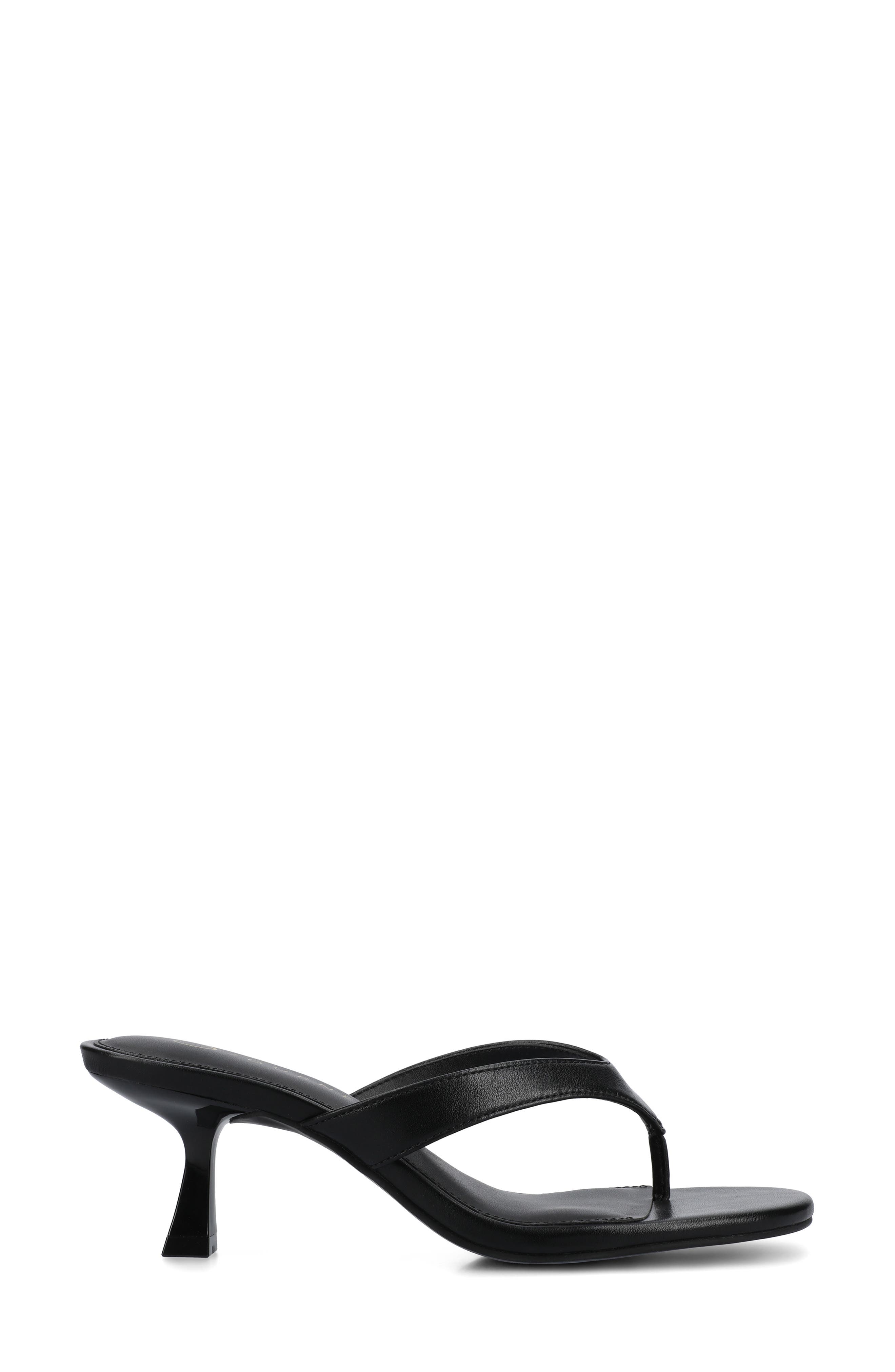 Journee Collection Danielle Slide Sandal, Alternate, color, Black