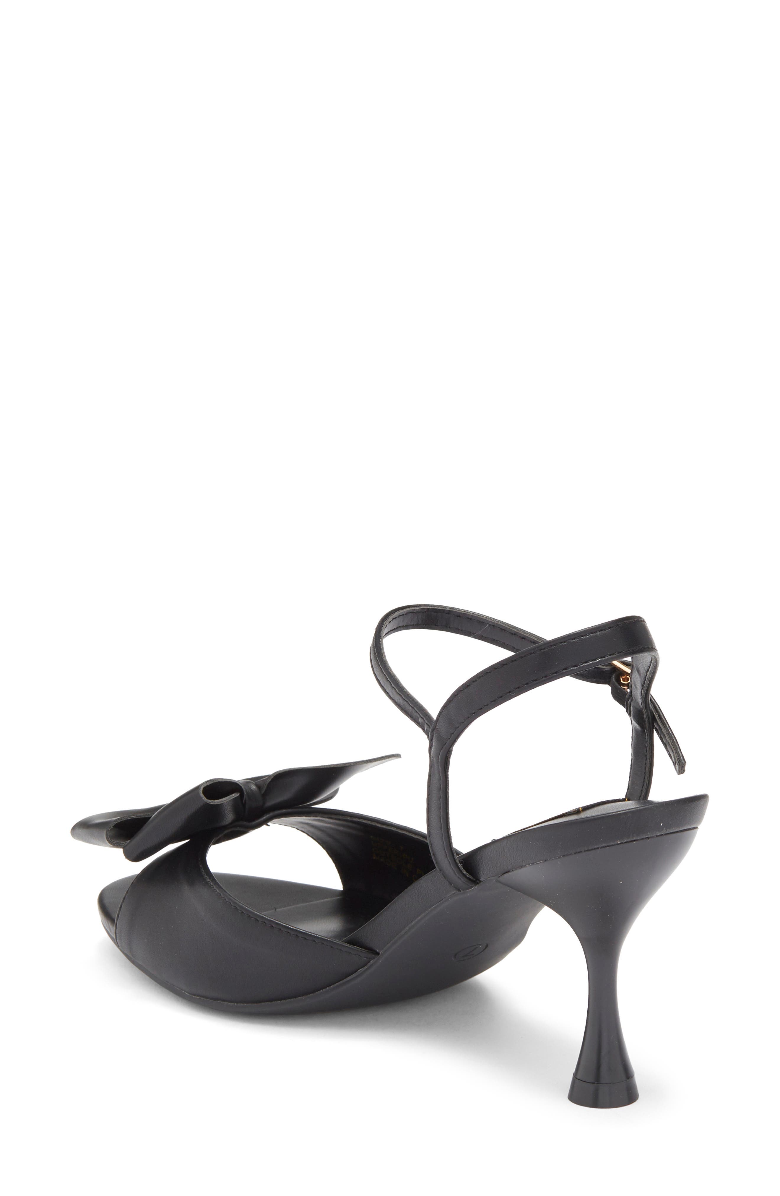 RACHEL Rachel Roy Tokyo Bow Ankle Strap Sandal, Alternate, color, Black