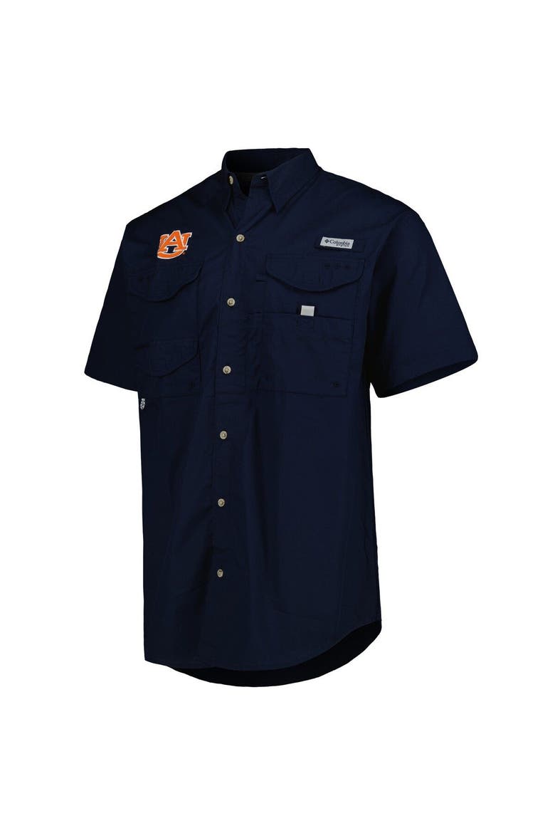 Men's Columbia Navy Auburn Tigers Bonehead Button-Up Shirt, Alternate, color, Navy