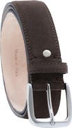 Ghurka Handcrafted in Italy Genuine suede leather belt