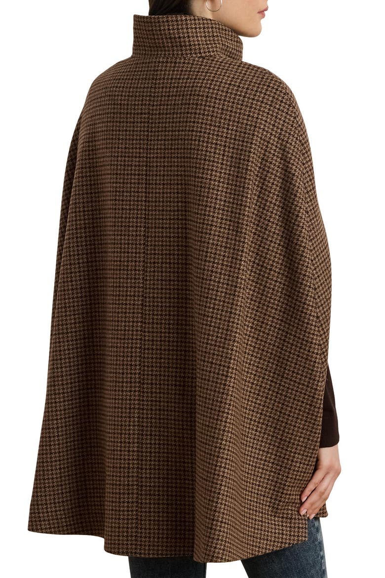 Houndstooth Wool Blend Cape, Alternate, color, LEGACY CHECK