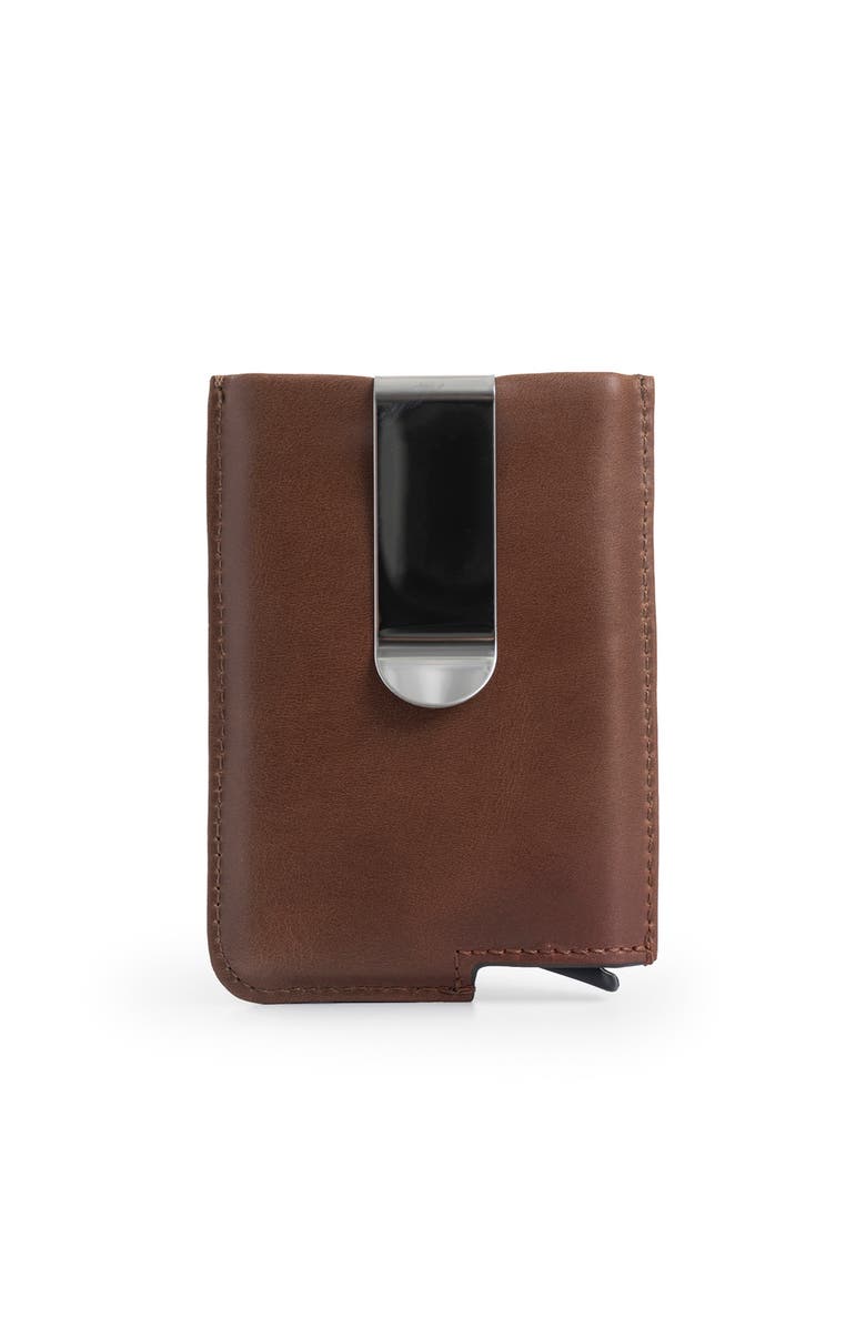 Velez Leather Mini wallet Document Holder, Alternate, color, Brown