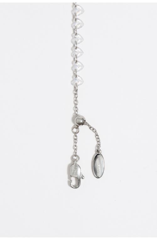 Bimba Y Lola Hearts Crystals Bracelet In Metallic