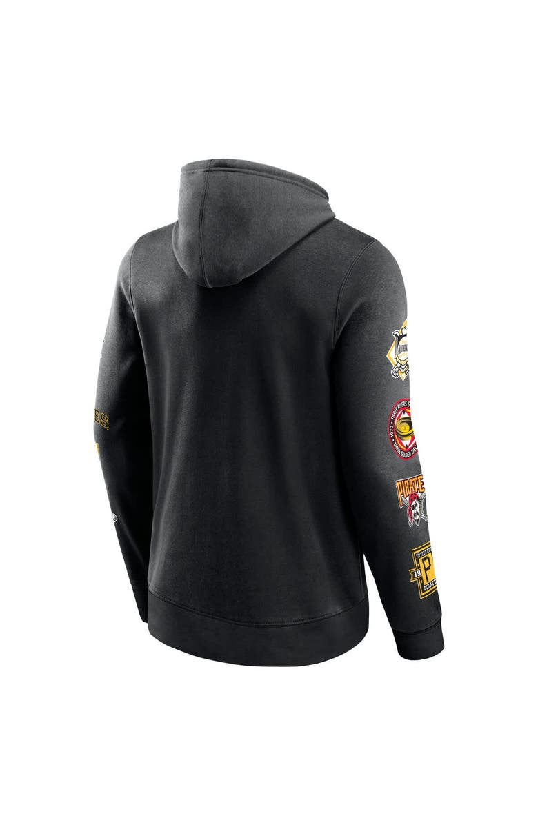 FANATICS Men's Fanatics Black Pittsburgh Pirates Wild Winner Pullover Hoodie, Alternate, color, Black