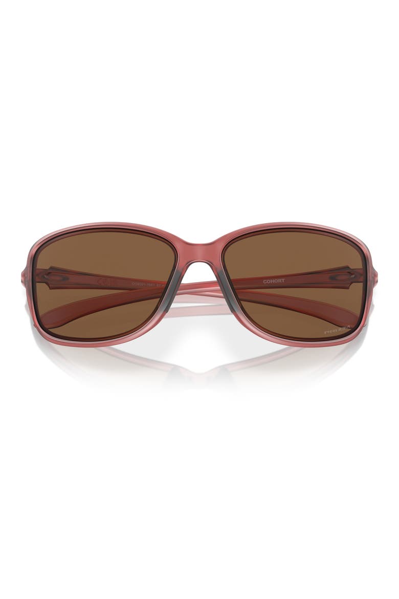 Cohort 62mm Prizm™ Oversize Rectangular Sunglasses, Alternate, color, BRONZE