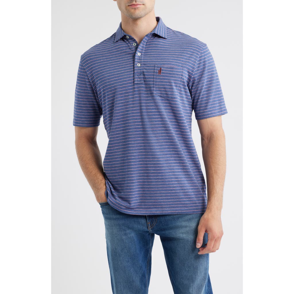 Johnnie-o Ryan Stripe Polo In Multi