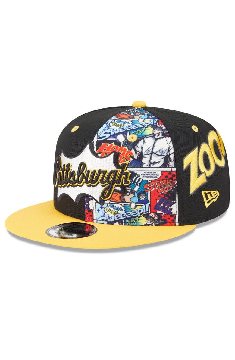New Era Men's New Era Black/Gold Pittsburgh Pirates 2025 MLB Diamond Hero Edition 9FIFTY Snapback Hat, Main, color, Black
