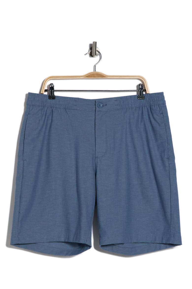 Stretch Woven Shorts, Alternate, color, DARK DENIM