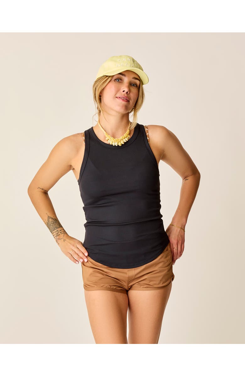 Carve Designs Lyra Rib Tank, Alternate, color, Black