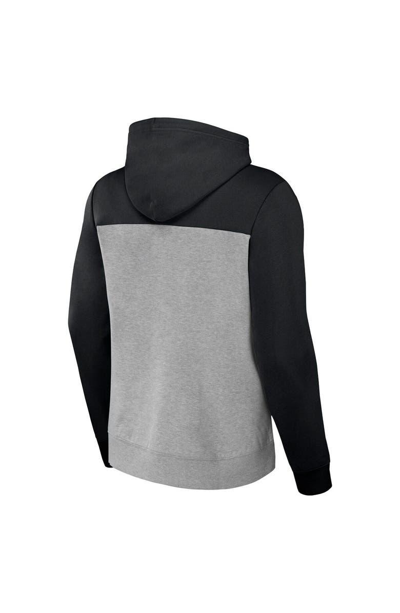 NFL X DARIUS RUCKER Men's NFL x Darius Rucker Collection by Fanatics Heather Gray Carolina Panthers Color Blocked Pullover Hoodie, Alternate, color, Heather Gray