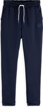 Scotch & Soda Kids' Core Logo Badge Organic Cotton Sweatpants