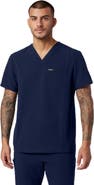 JAANUU Platt Men's 3-Pocket Classic V-Neck Scrub Top
