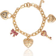 Juicy Couture Heart & Key Charm Bracelet